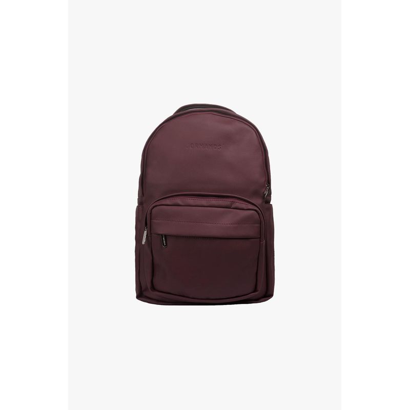 JORMANDS - Mochila Jormands M30 de Cuero Vegano Vinotinto