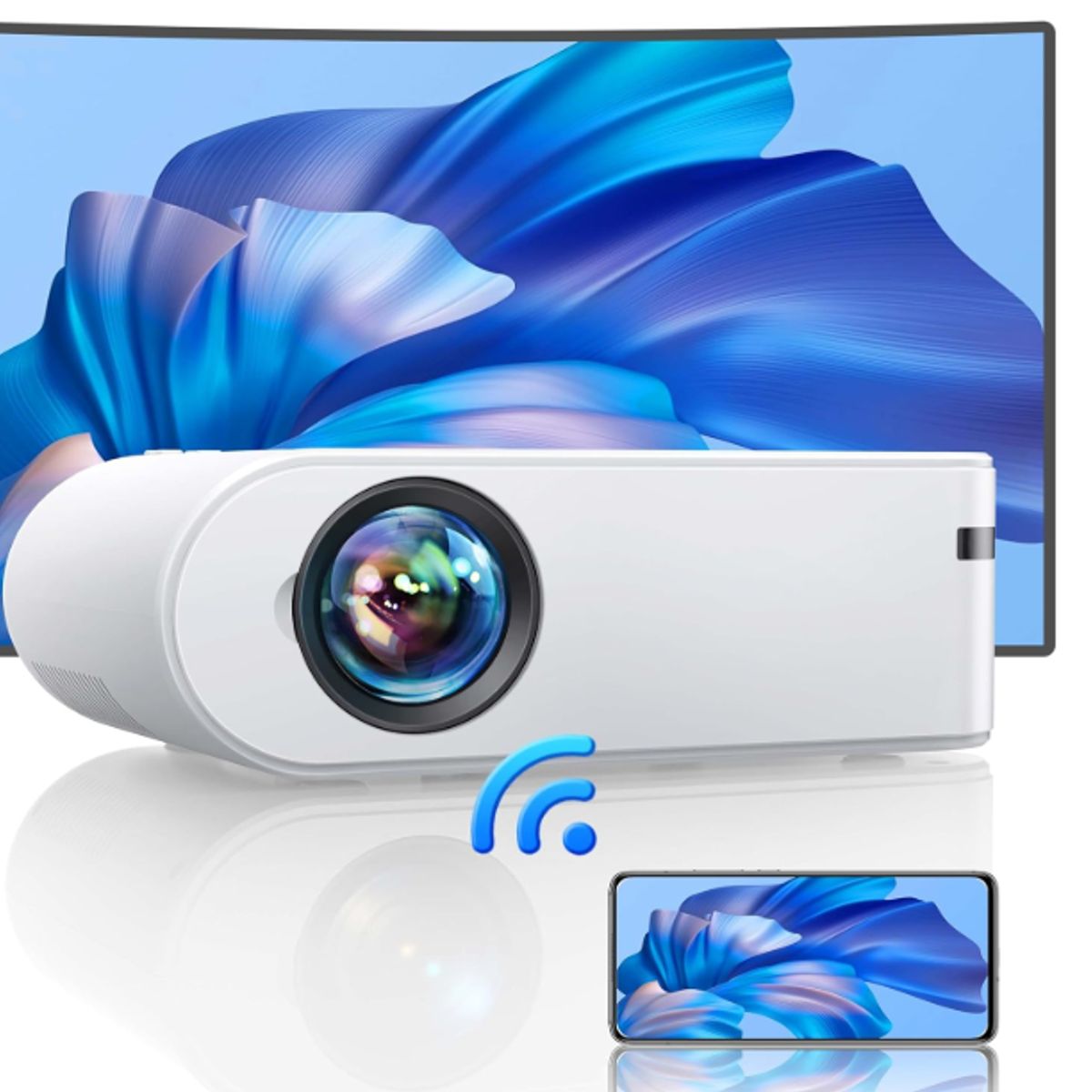 GENERICO - YABER Mini proyector con WiFi proyector de cine