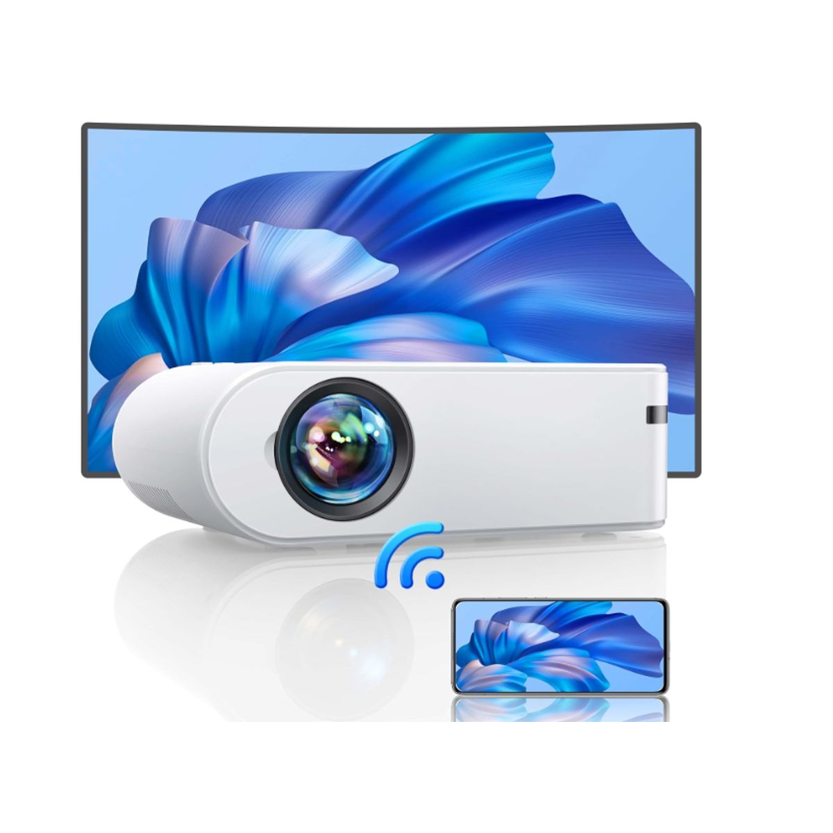 GENERICO - YABER Mini proyector con WiFi proyector de cine