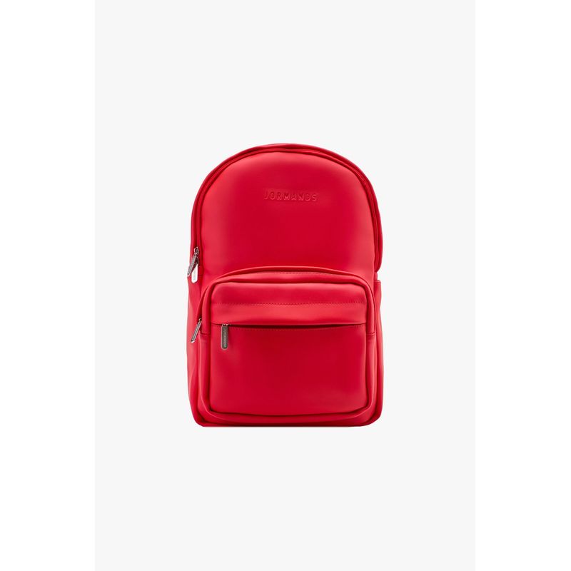 JORMANDS - Mochila Jormands M30 de Cuero Vegano Rojo