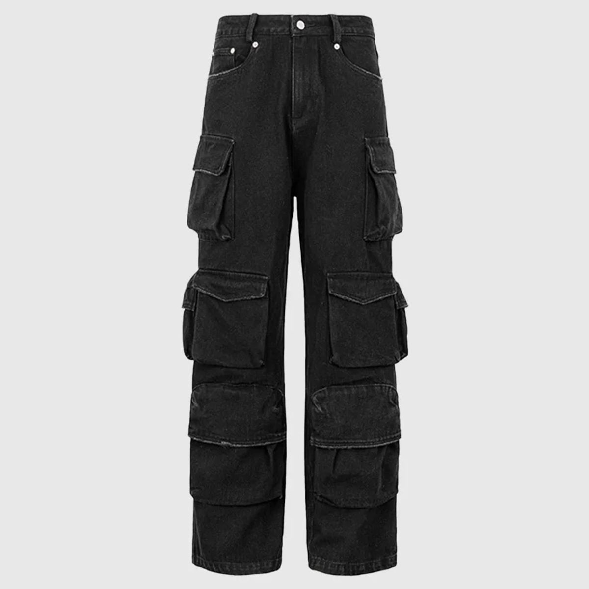VANN - Jean Cargo Baggy Unisex Negro