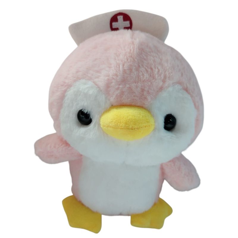 GENERICO - Peluche Pingüino Enfermera Rosado  Dulzura que reconforta