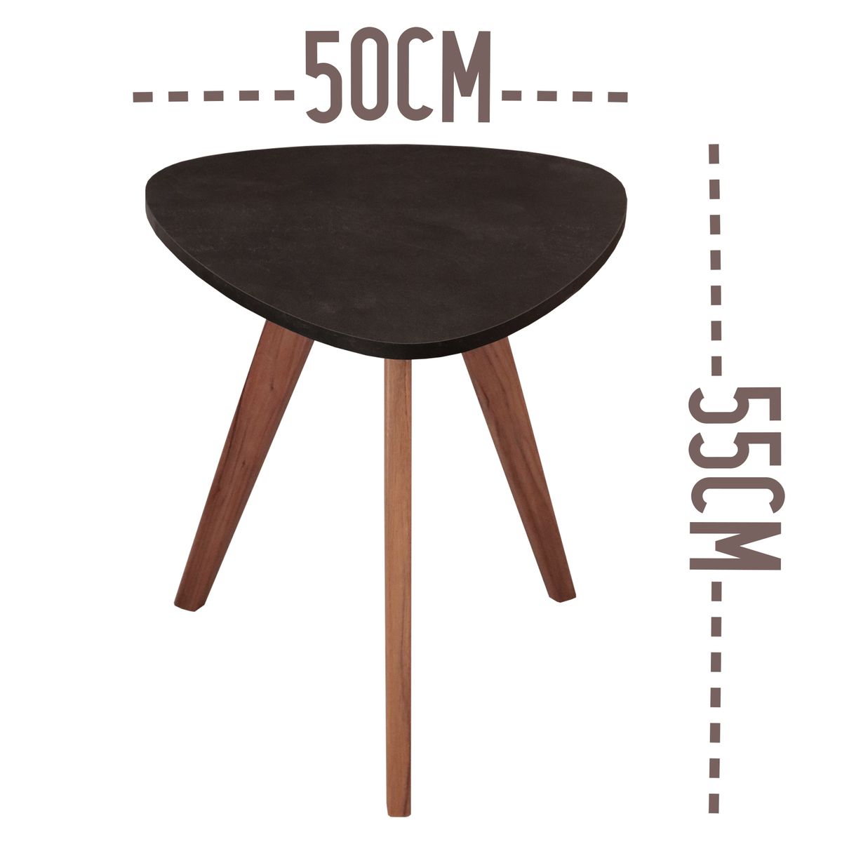 GENERICO - Mesa Auxiliar Escandinava Triangular Grande