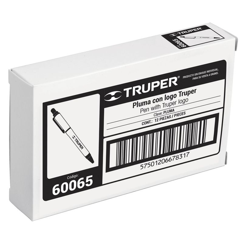 TRUPER - Esfero Azul Retractil Truper En Abs Y Clip Sujetador