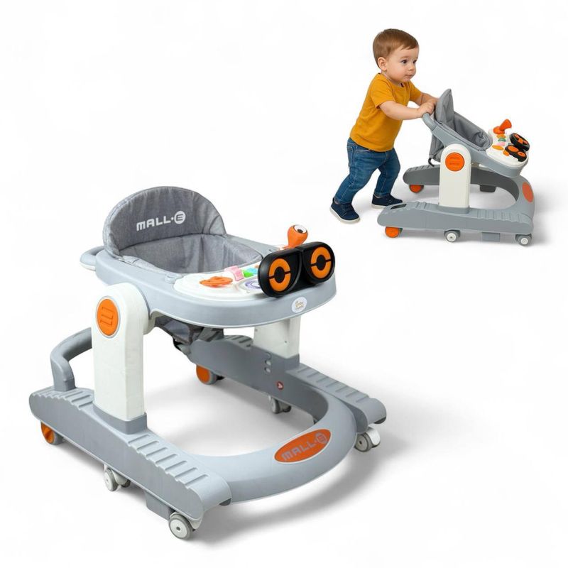 BRITOCHET - Caminador Andadera Musical Bebé con Juegos Didáctico REF ROB123  NARANJA