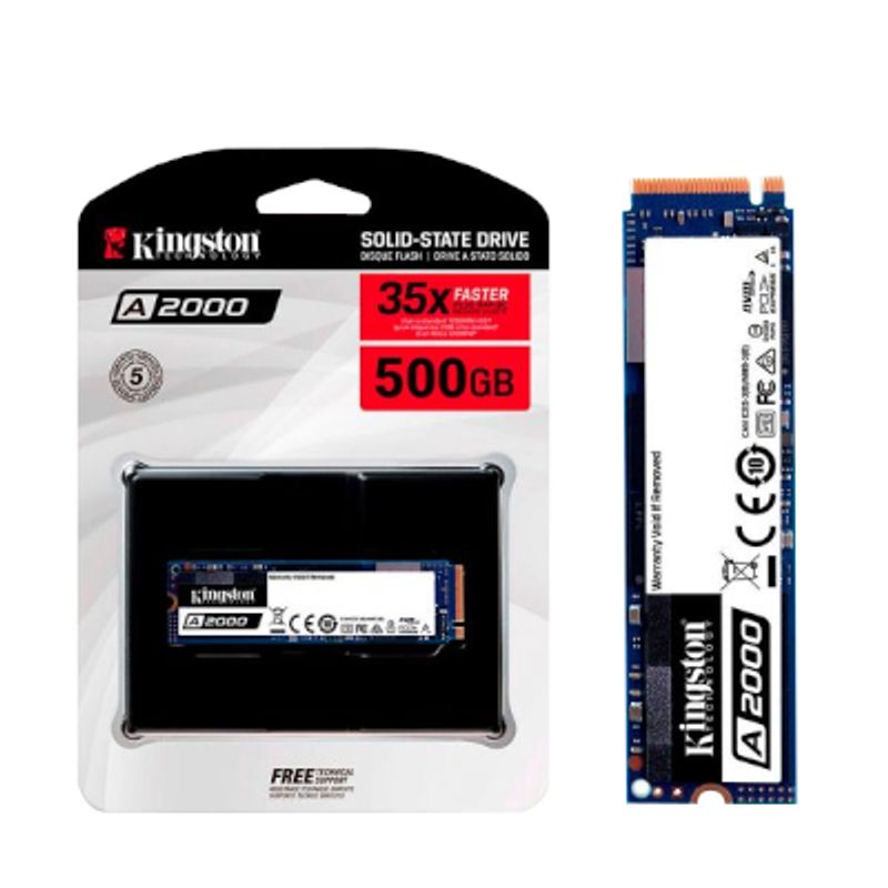 KINGSTON - Disco SSD Kingston A2000 500GB M.2 2280 PCIe NVMe