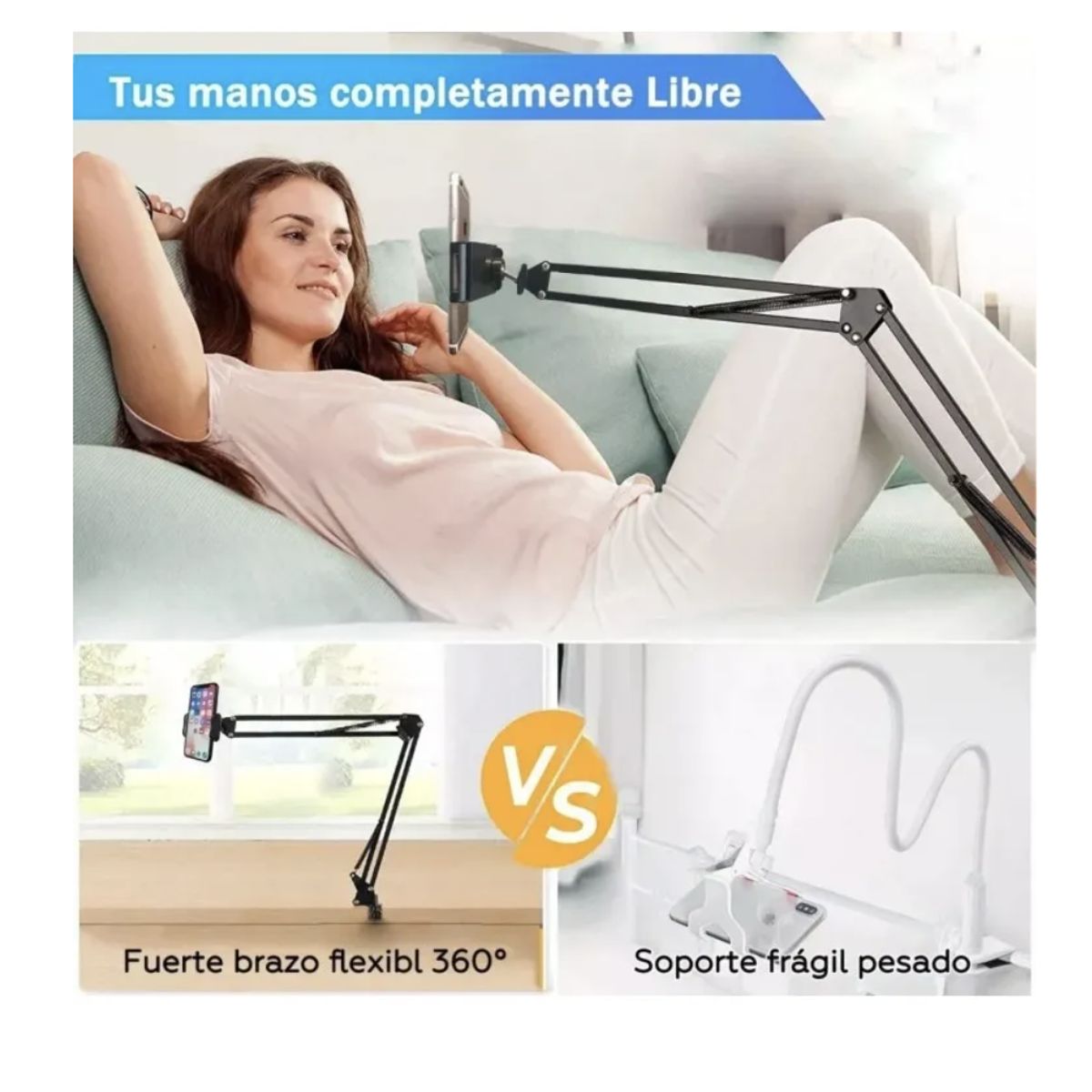 GENERICO - Soporte Para Tablet O Celular Stands - Color Negro