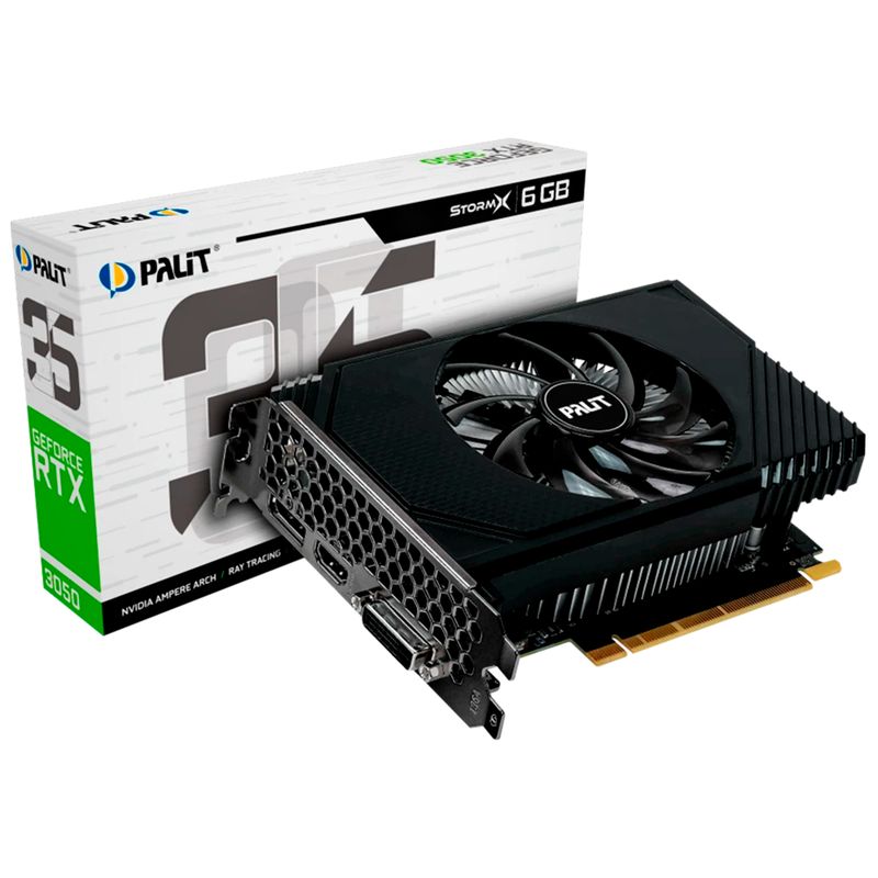 NVIDIA - Tarjeta De Vídeo PALIT GeForce RTX 3050 StormX GDDR6 6GB