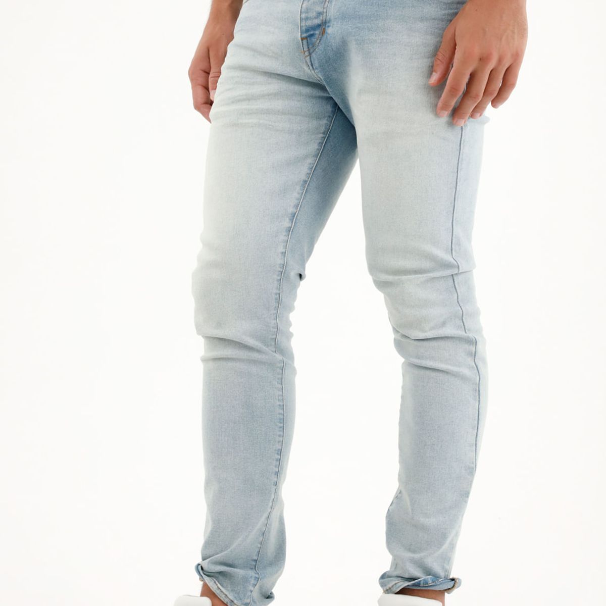 TENNIS - Jean Super Skinny tiro medio claro para hombre