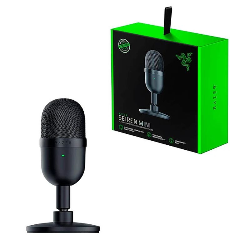 RAZER - Micrófono Razer Seiren Mini Stream Podcast Profesional
