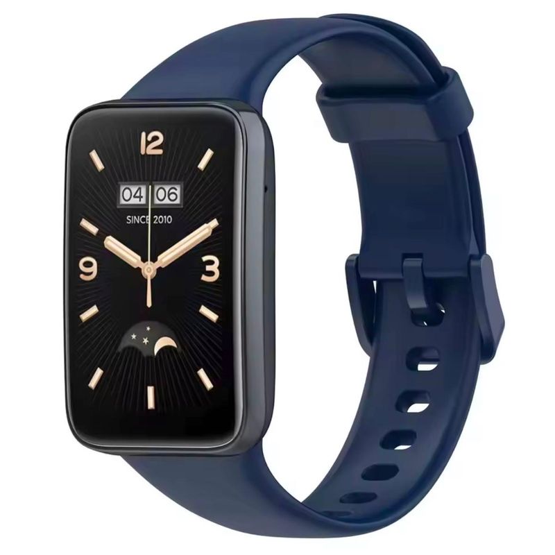 GENERICO - Correa Pulso Banda De Silicona Para Xiaomi Smart Band 7 Azul oscuro