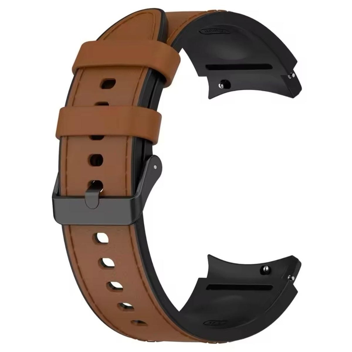 GENERICO - Correa De Cuero Para Samsung Galaxy Watch 7-6-5-4-FE Caramelo