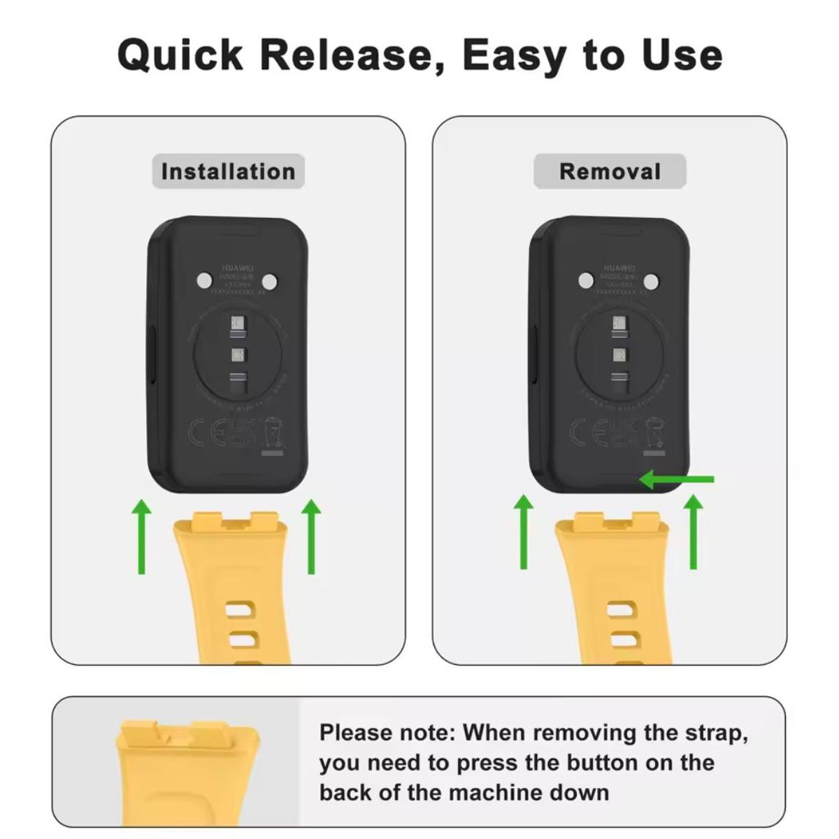 GENERICO - Correa Pulso De Silicona Para Huawei band 8-9-10 Blanco