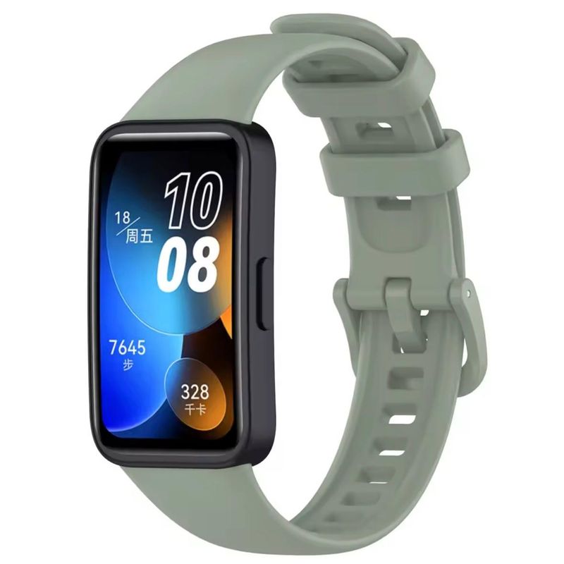 GENERICO - Correa Pulso De Silicona Para Huawei band 8-9-10 Verde claro