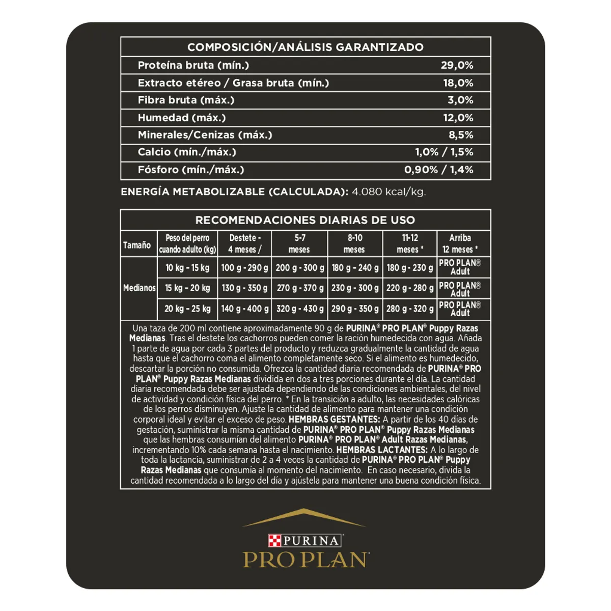 PRO PLAN - Pro Plan Puppy Razas Medianas y Grandes 1 kg