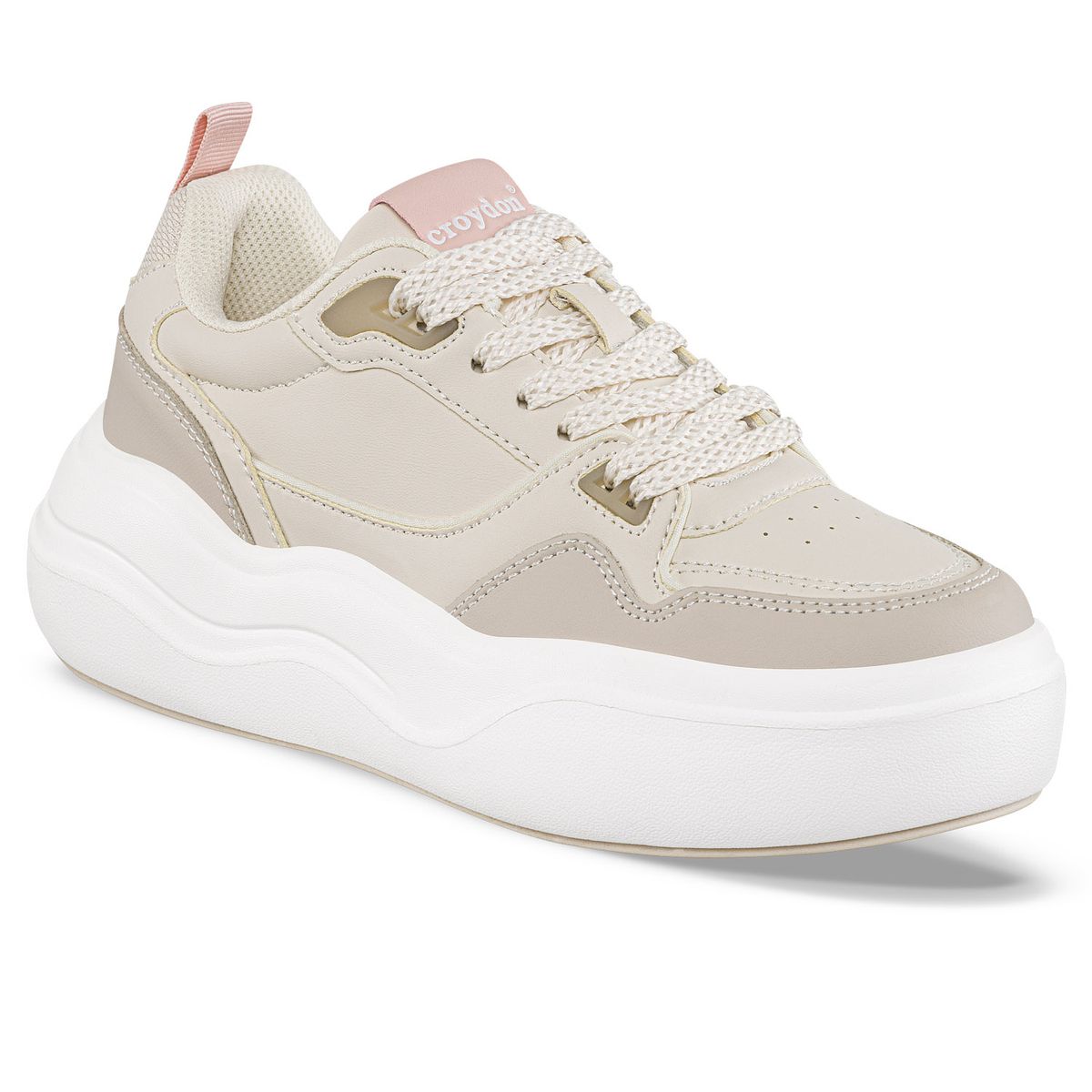 CROYDON - Tenis Urbanos Aryx Beige Croydon para Mujer
