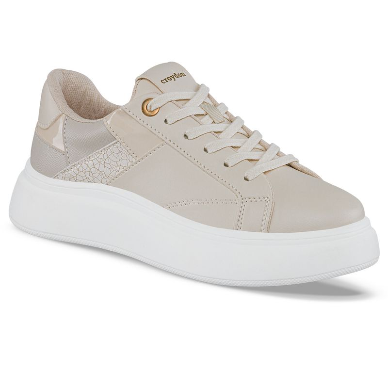 CROYDON - Tenis Urbanos Candac Beige para Mujer Croydon