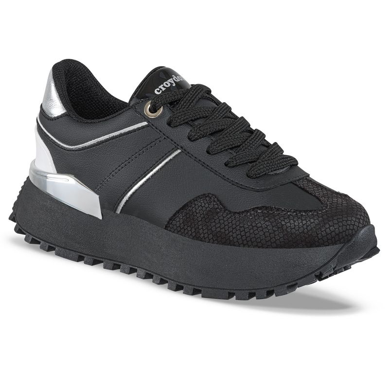 CROYDON - Tenis Urbanos Letizia Negro-Negro para Mujer Croydon