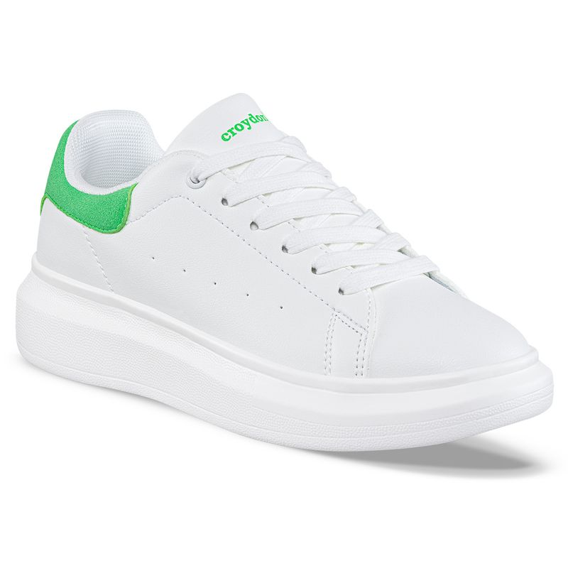 CROYDON - Tenis Zatrena Blanco-Verde para Mujer Croydon