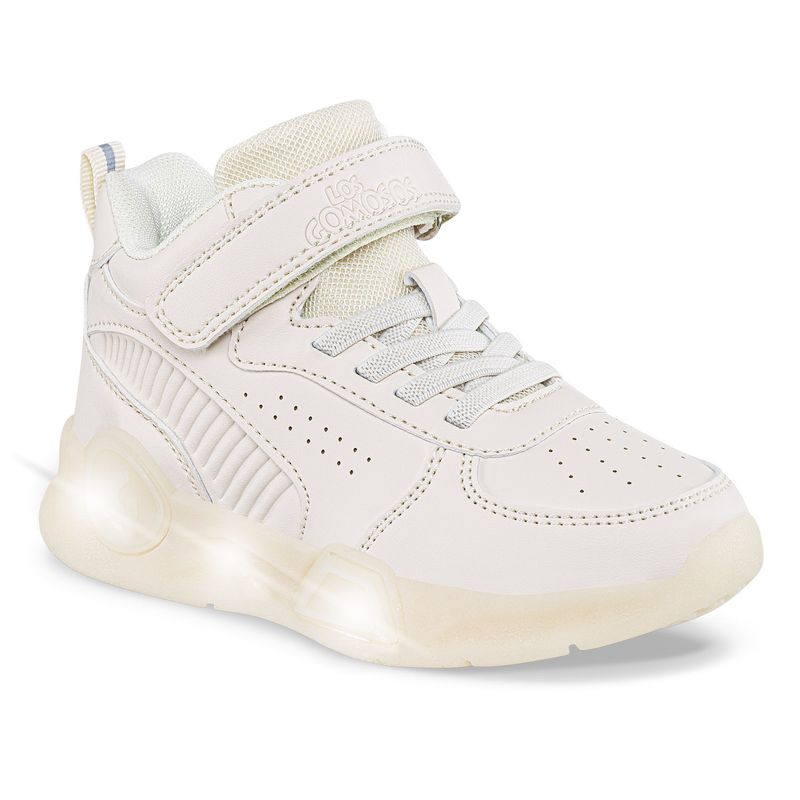 LOS GOMOSOS - Tenis Luces Sorel Beige para Niña Los Gomosos