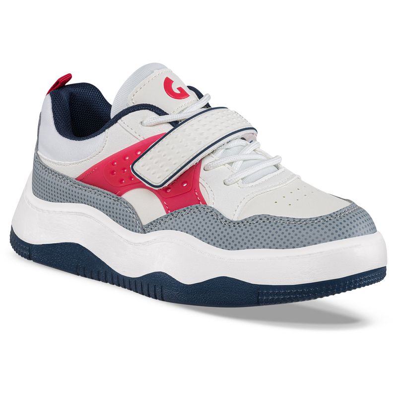 LOS GOMOSOS - Tenis Urbanos Vaxo Blanco-Gris para Niño Los Gomosos