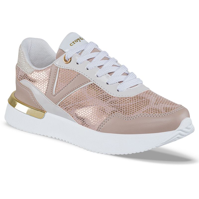 CROYDON - Tenis Urbanos Karli Oro Rosa para Mujer Croydon