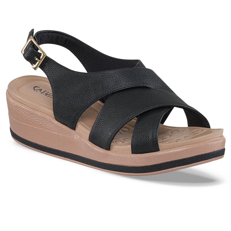 CROYDON - Sandalias Tacón Faustina Negro para Mujer Croydon