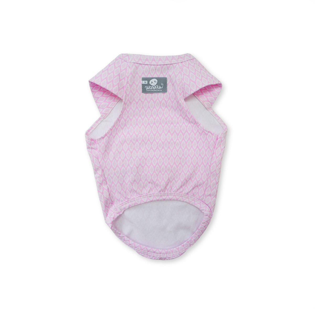 WAWAW - Esqueleto XS corte en sisa rosa rombos blancos Panda