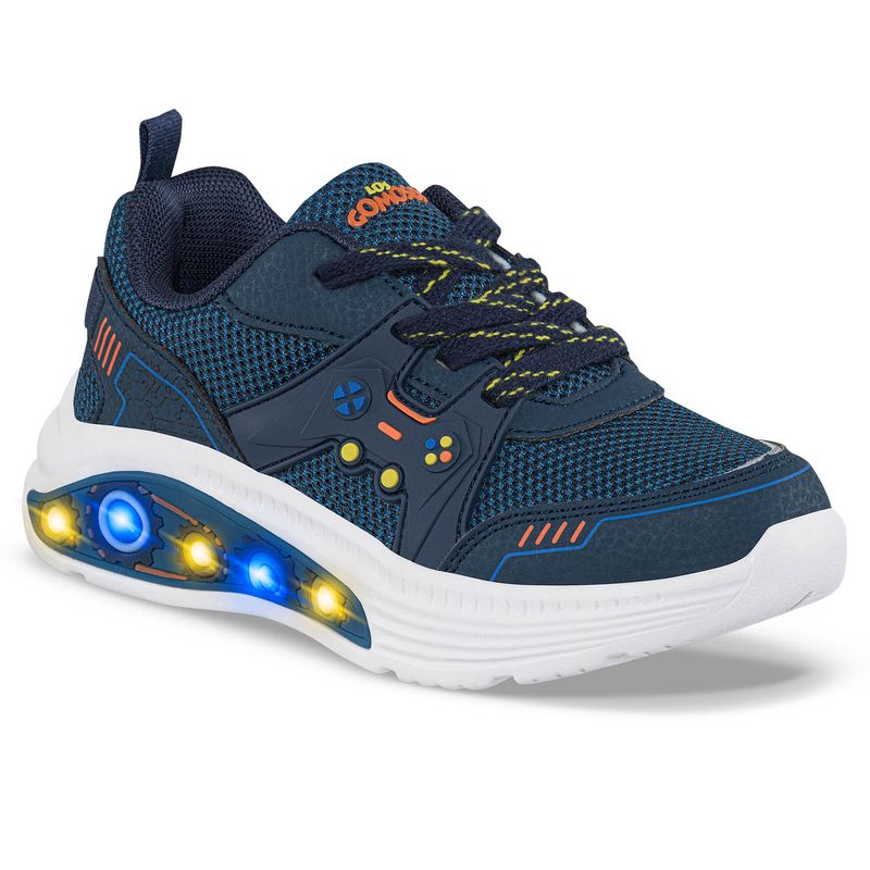 LOS GOMOSOS - Tenis con Luces Zorin Azul Osc para Niño Los Gomosos