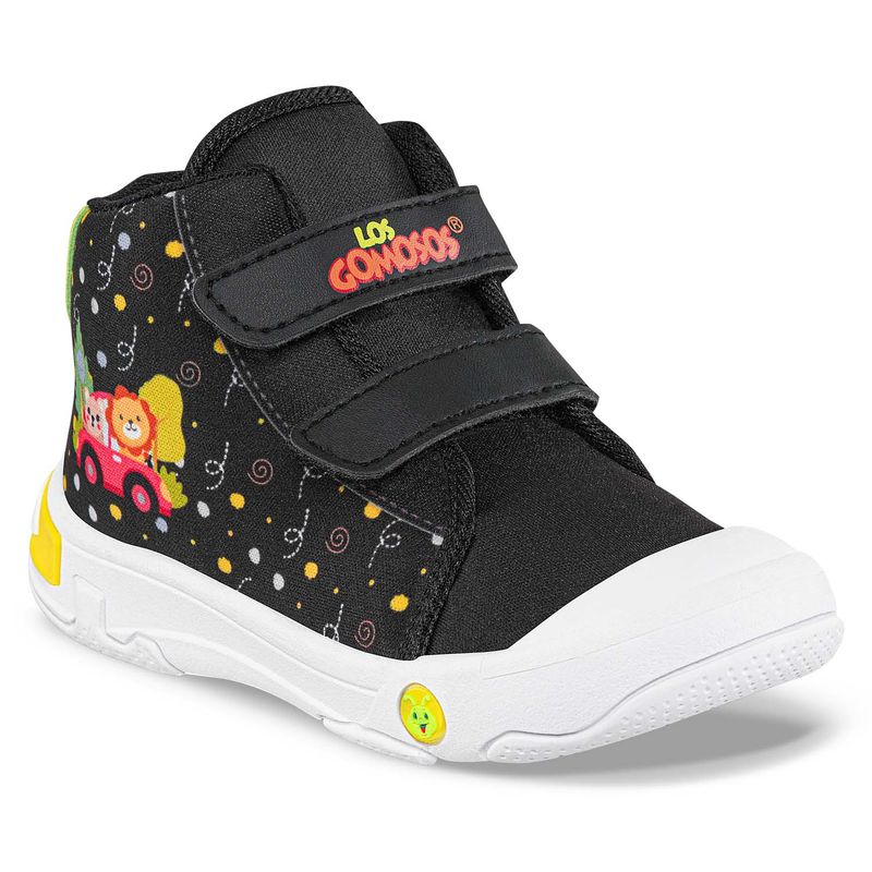 LOS GOMOSOS - Botas Cossie Negro-Verde para Bebés Los Gomosos