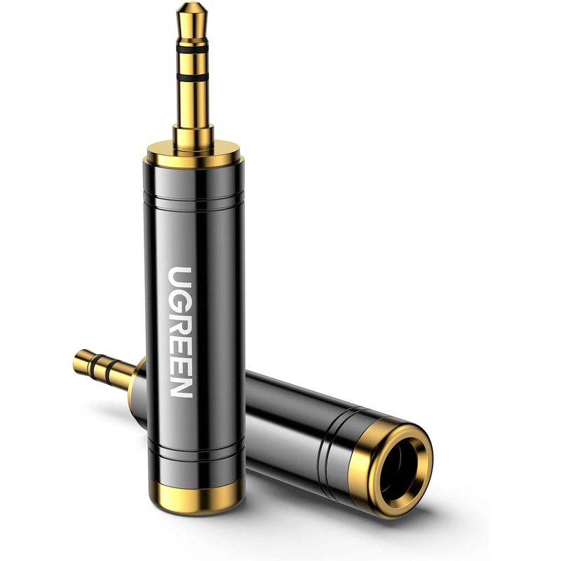 UGREEN - Adaptador Audio Jack 635mm Hembra A 35mm Macho Ugreen