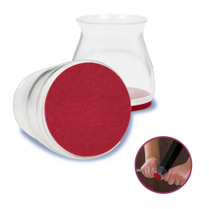 TV NOVEDADES - Protector Pata Silla Silicona Con Fieltro X24 Und Red Slider