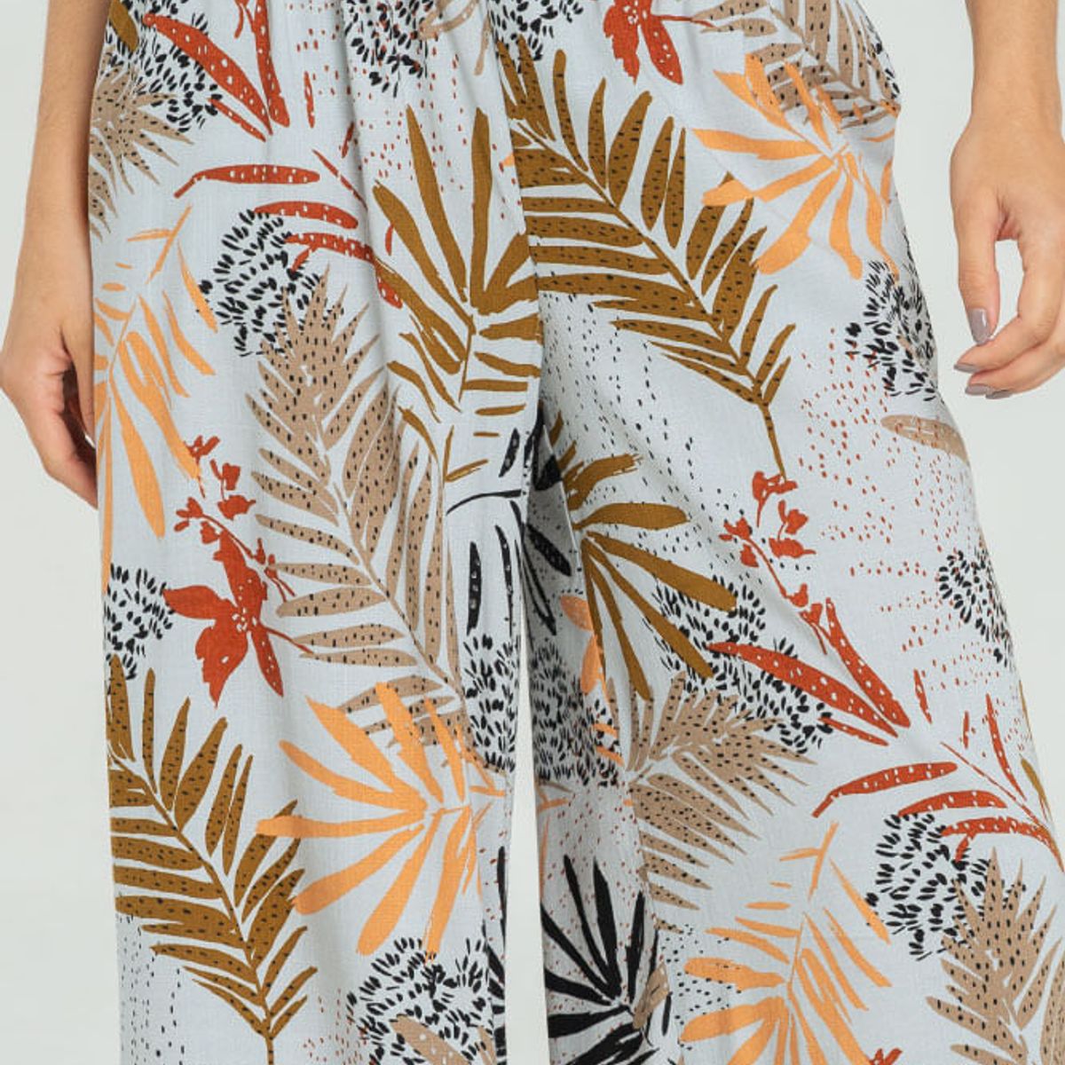 RAGGED - Palazzo rhusset Gris pastel Ragged.