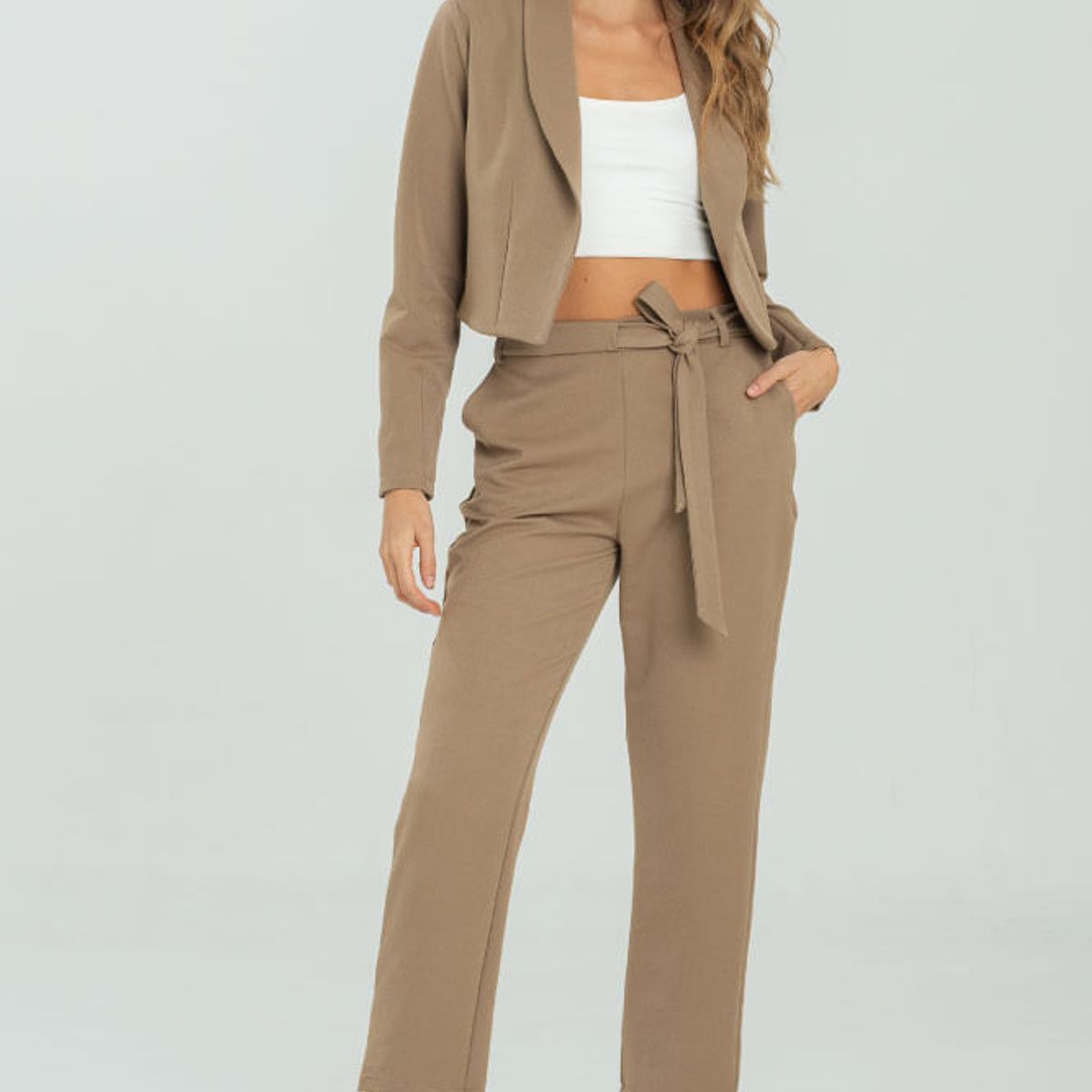 RAGGED - Pantalon khelley Cafe taupe Ragged.