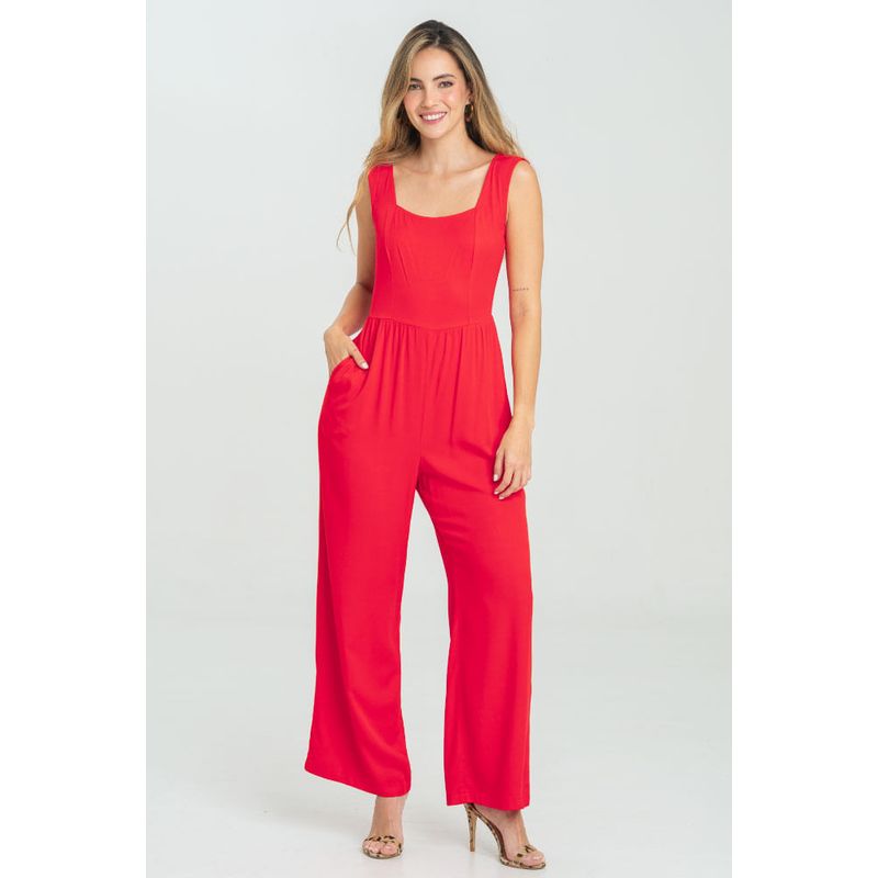 RAGGED - Enterizo largo belle Rojo medio Ragged