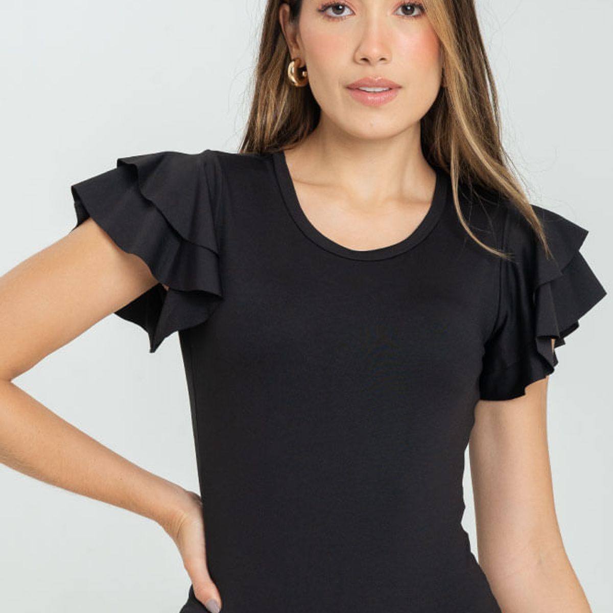 RAGGED - Body majo Negro Ragged