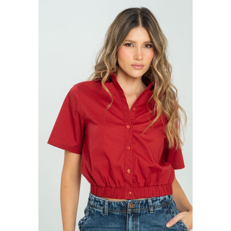 RAGGED - Camisa miller Rojo oscuro Ragged