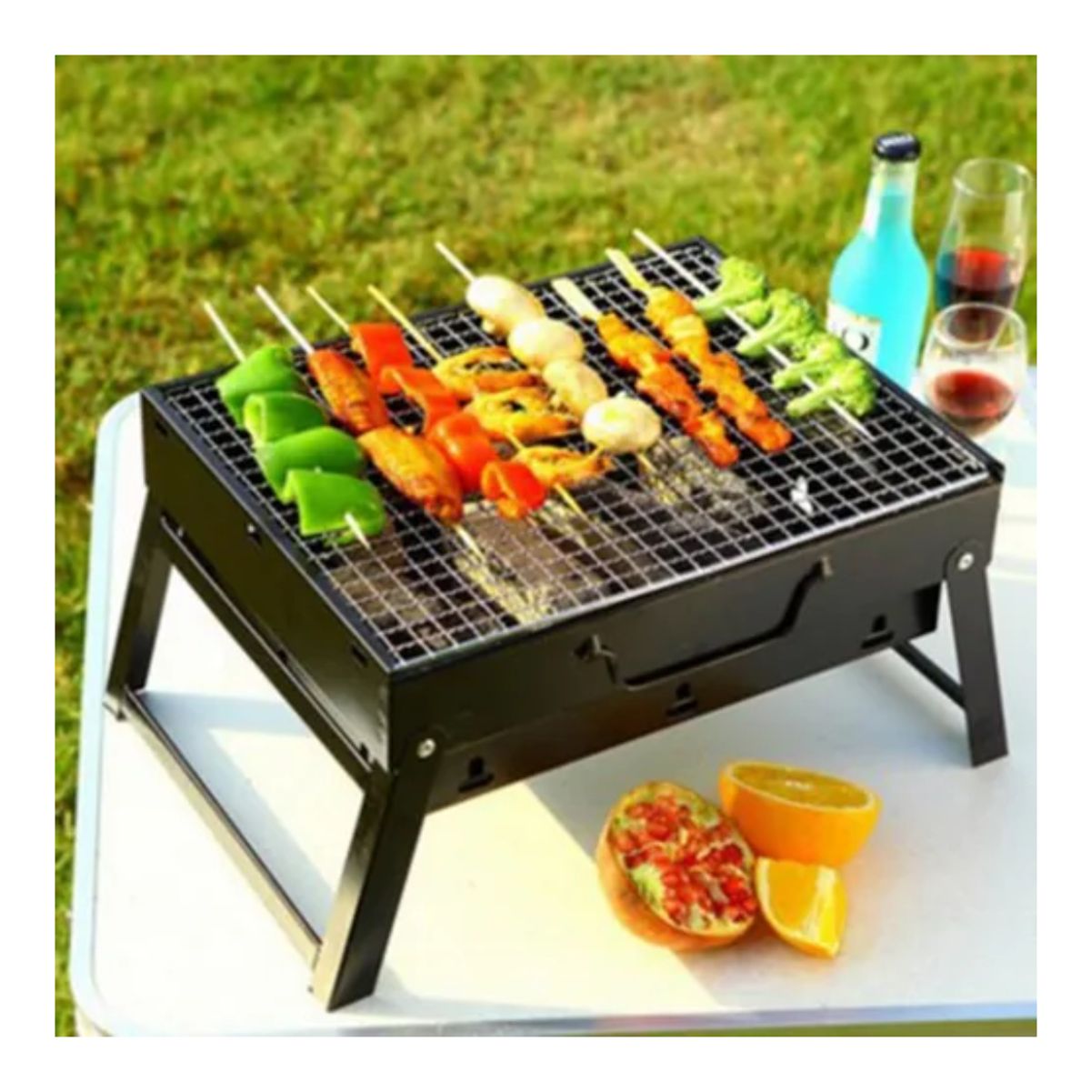 GENERICO - Asador Parrilla Carbón Grill Cocina Bbq Portátil