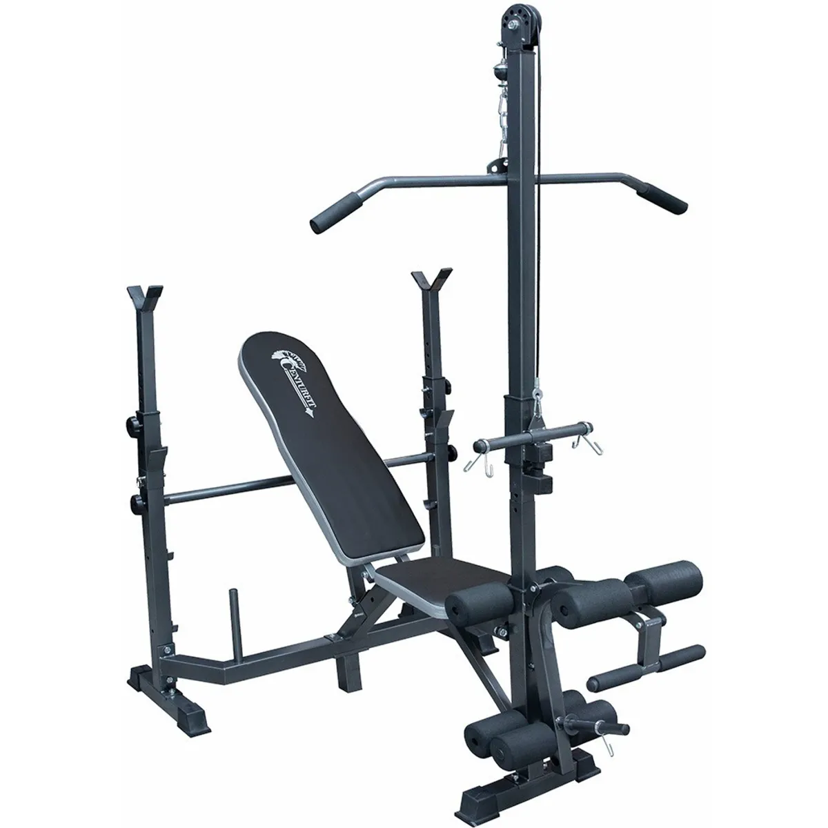 CENTURFIT - Banco Multifuncional Gym Pesas Espalda Pecho Predicador Remo