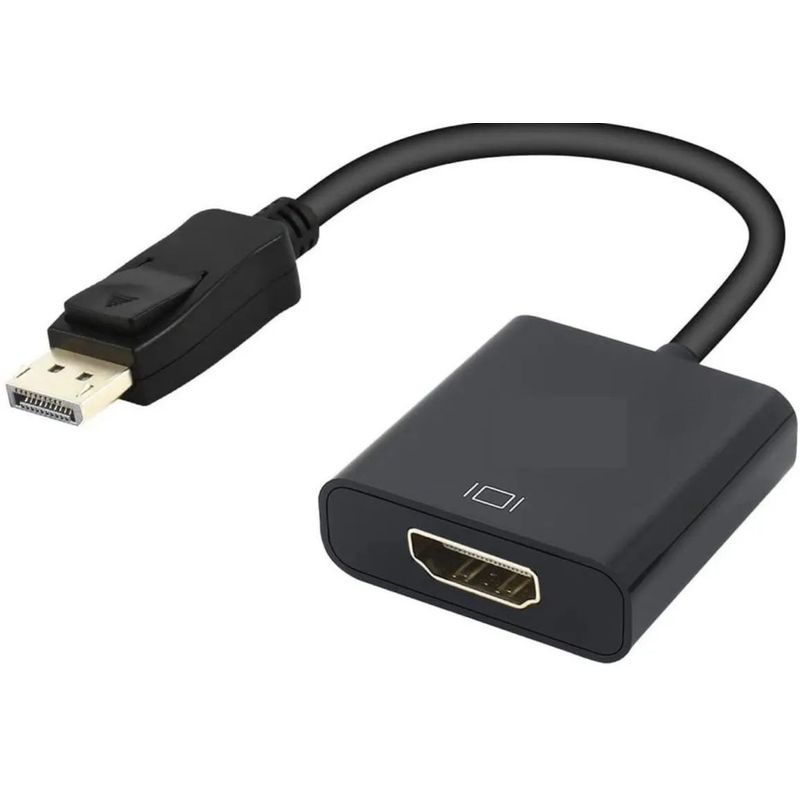 GENERICO - Convertidor Displayport A Hdmi -117 Nuevo Negro