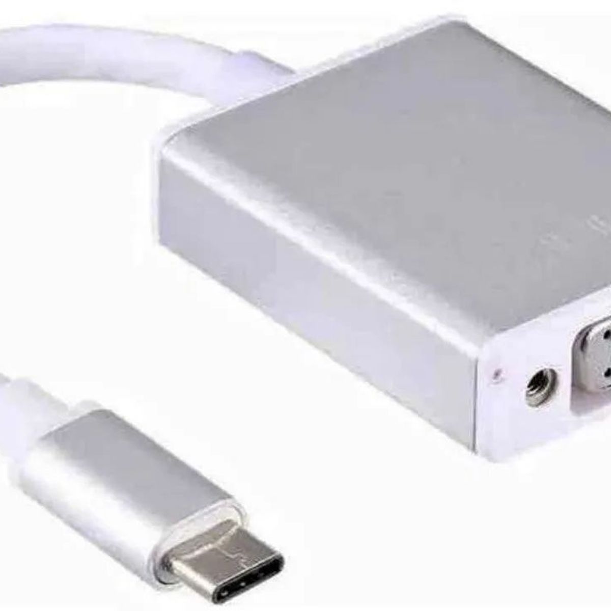 GENERICO - Convertidor Tipo C A Vga -108 Nuevo Blanco