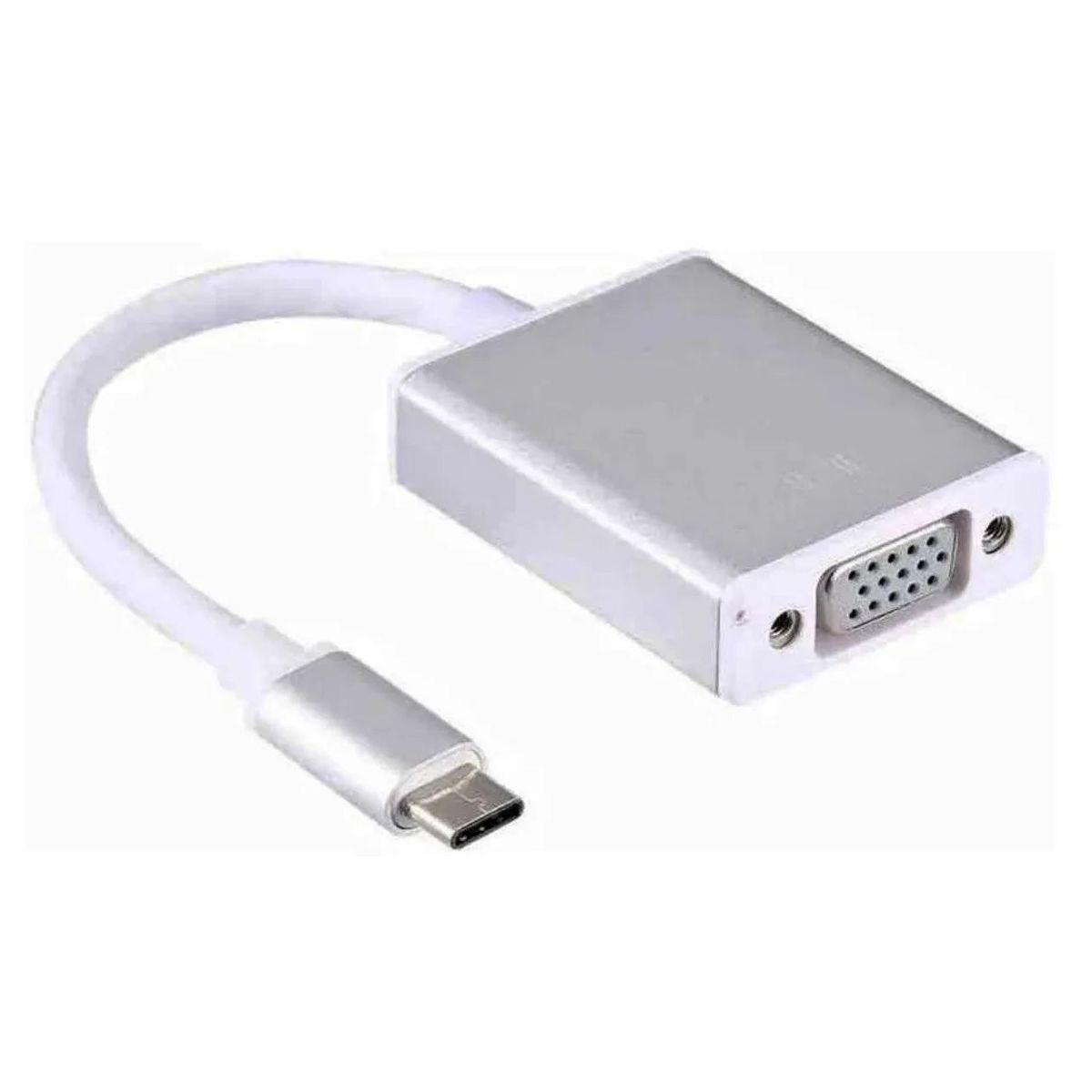 GENERICO - Convertidor Tipo C A Vga -108 Nuevo Blanco