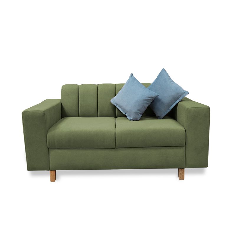GENERICO - Sofa Noah 2 Puestos Verde + Cojines