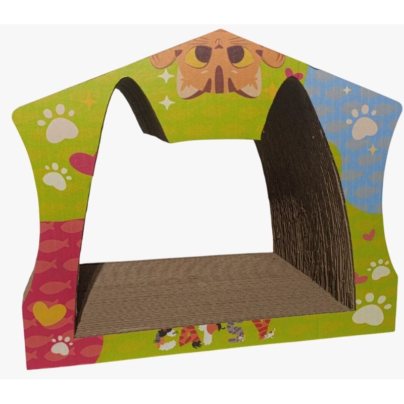 GENERICO - RASCADOR PARA GATOS CAT HOUSE