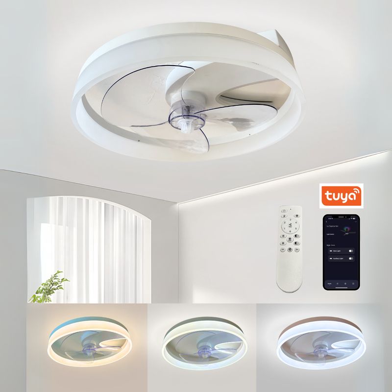 LE CAPRICE - Ventilador De Techo Con Luz Smart Wifi Y Control Remoto