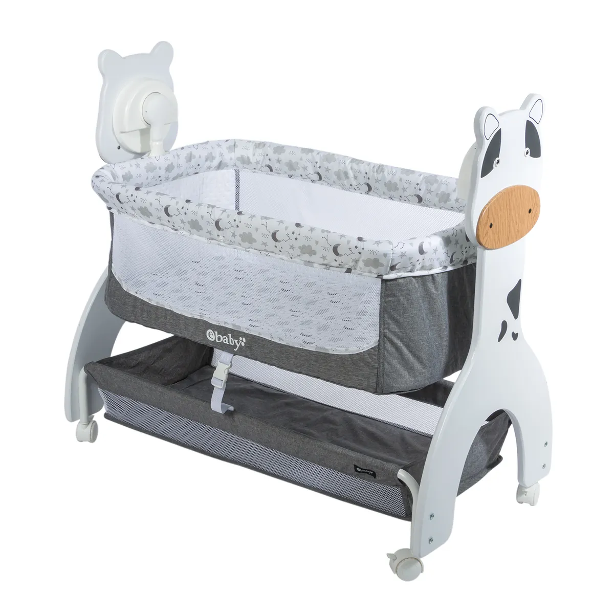 EBABY - Cuna Mecedora AURA  EB754 Gris