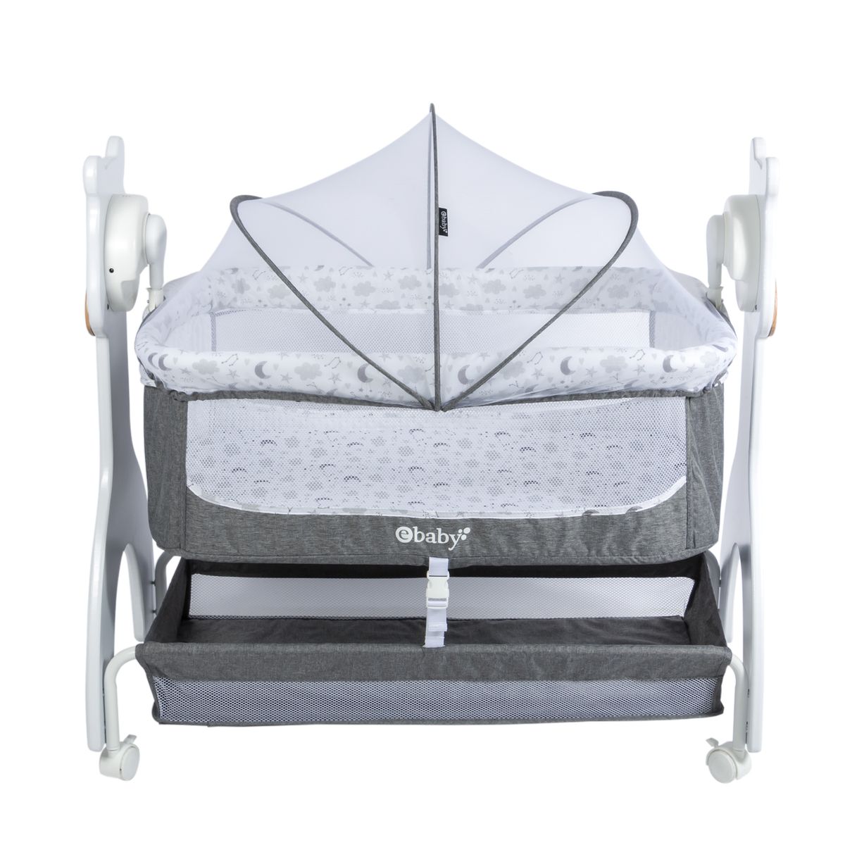 EBABY - Cuna Mecedora AURA  EB754 Gris