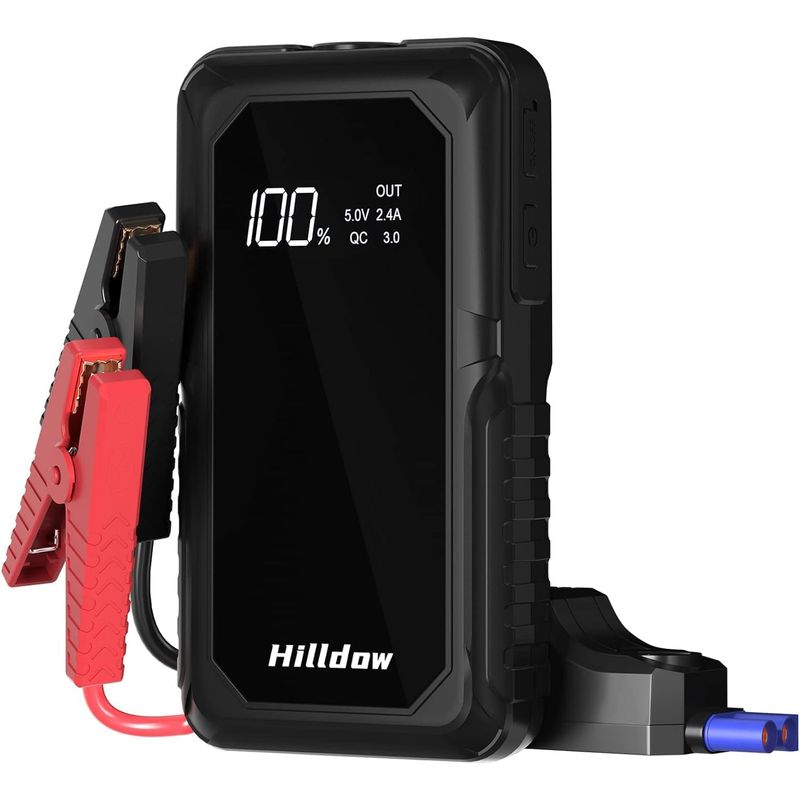 GENERICO - Car Jump Starter 2000A 66.6Wh Powerbank QC 3.0 Hilldow