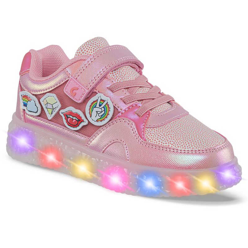 LOS GOMOSOS - Tenis Luces Gerfy Rosa para Niña Los Gomosos