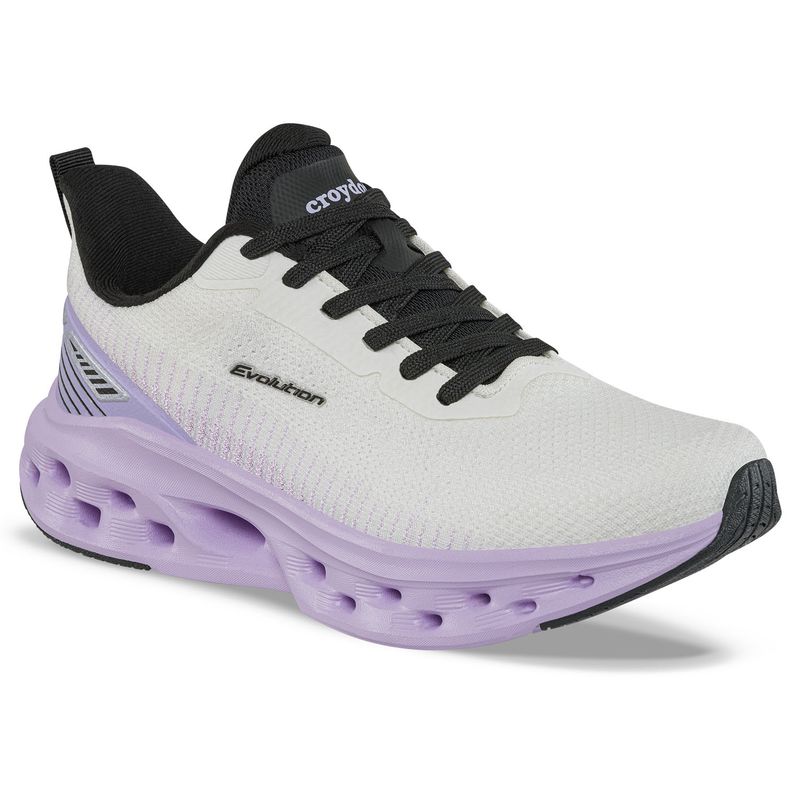CROYDON - Tenis Running Wetzy Blanco-Lila para Mujer Croydon